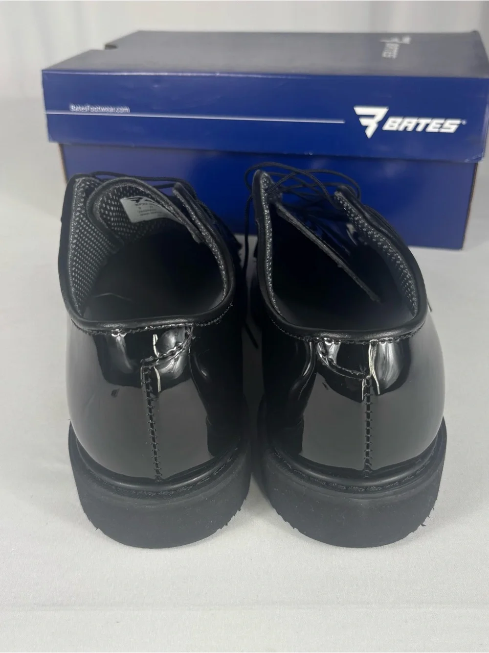 Bates Lites Men’s High Gloss Uniform Oxford Shoes 9D